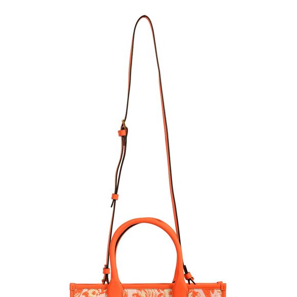 Versace Barocco Rafia & Leather Gold Medusa Medium Tote Handbag Shoulder Bag - Picture 9 of 9